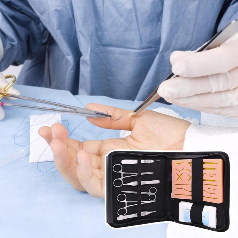 Soft Silicone And Strong Metal Suturing Practice Training Equipment Set For Comprehensive  Practice And Durability