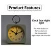 1PC Metal Ring Snooze Alarm Clock; One Click Snooze for 5 Minutes or Backlight; Used for Bedroom Headboard Decoration