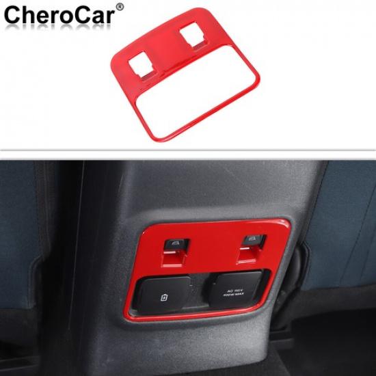 

Red Rear Window Switch Button Panel Frame Cover Trim For Ford Bronco -25