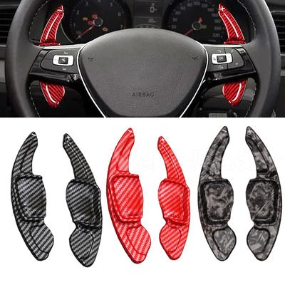2 adet Araba Direksiyon Simidi Kürek Uzatma Vites Kolları VW Golf 5 6 MK6 GTI R Jetta MK5 Passat B6 B7 CC Polo Sharan Tiguan Touareg