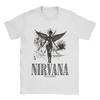 Nirvana Angel Band Men T Shirts  Funny Tees Short Sleeve Round Neck TShirt Pure Cotton Printing Clothing