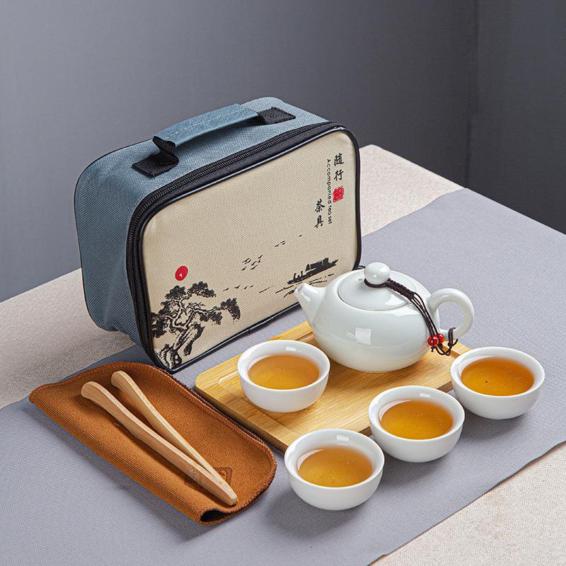 Dingyao Kung Fu čajová souprava Cestovní čajová souprava Dárky pro událost výroční schůze Svátek poloviny podzimu