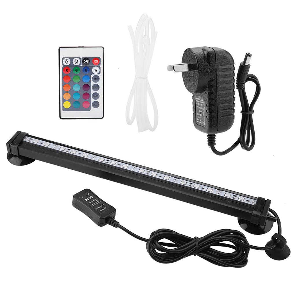 Fish Bubble Light Underwater Led Light with Remote Control Aquarium Light Kit 16cm