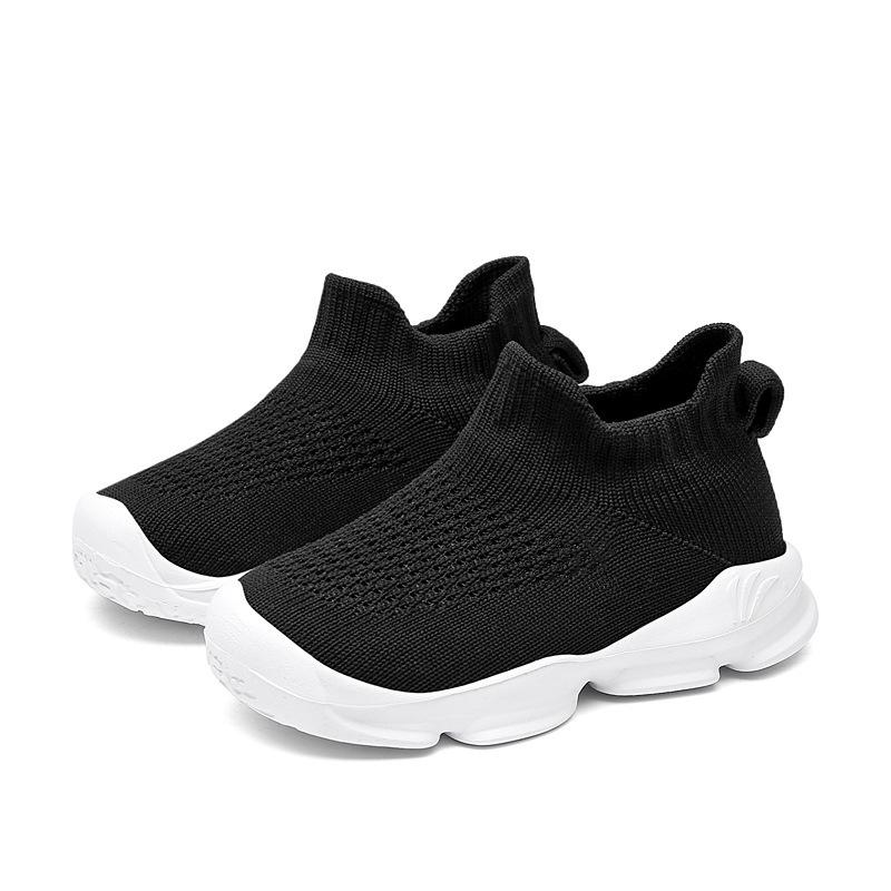 Classmates Men's and Women's Sports Shoes New Autumn Children's Fly-woven Double Net Boys' and Middle Children's Lightweight Casual Shoes Tide