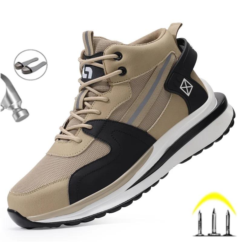 Plus Size 38-50 Fashion  Men Work Safety Boots Sneakers Indestructible Labor Protection Shoes Steel Toe Male Footwear