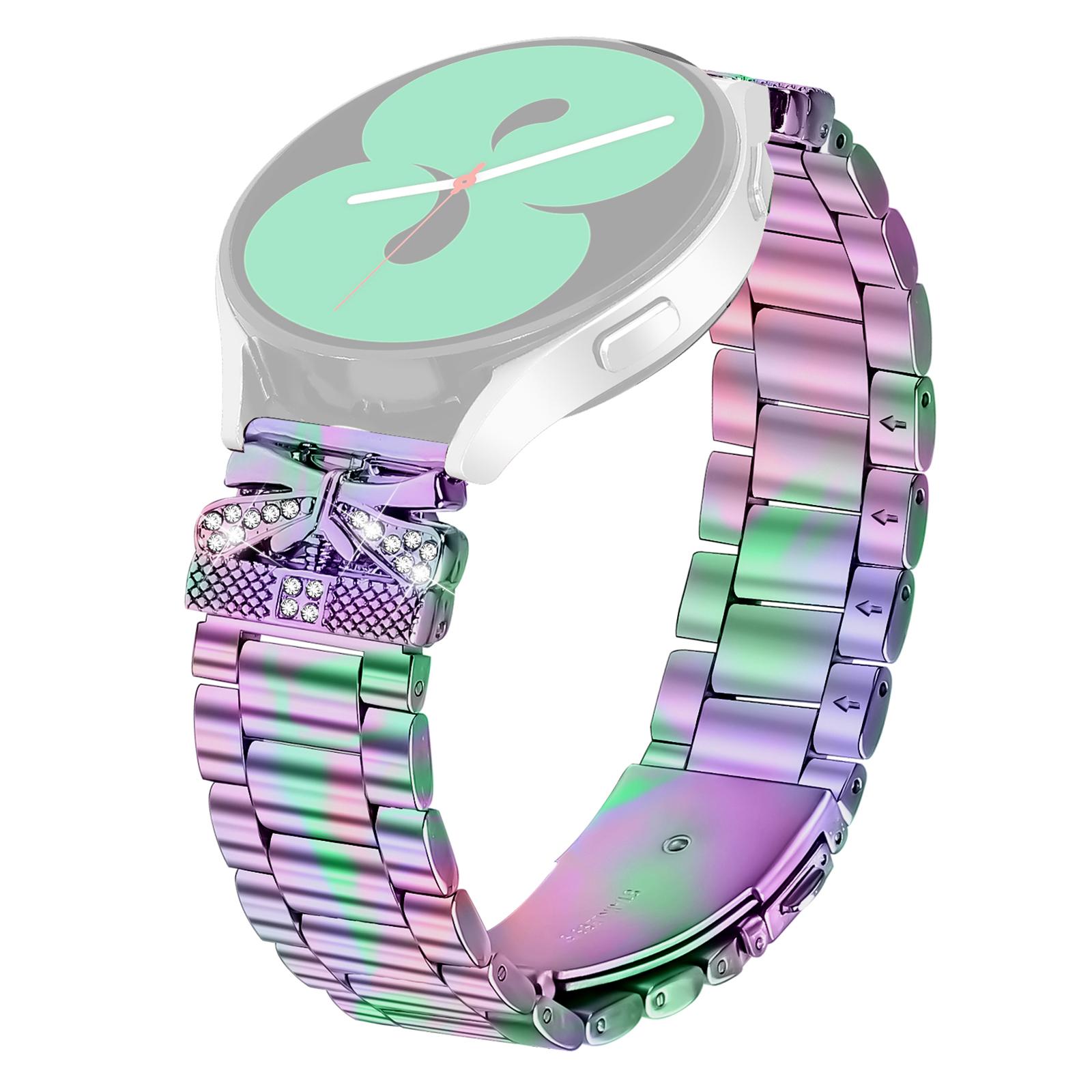 

Replacement Strap for Garmin D2 Air X10/Bounce Butterfly Rhinestones Decor Metal Watch Band Colorful