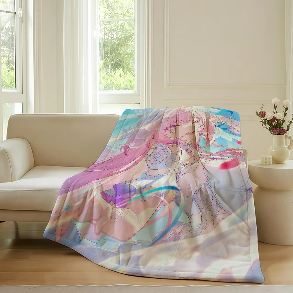 Game Honkai Star Rail Cyrene Blanket For Sofa Office Bed Plane Travel Sleep Read Relax Camping Soft And Warm