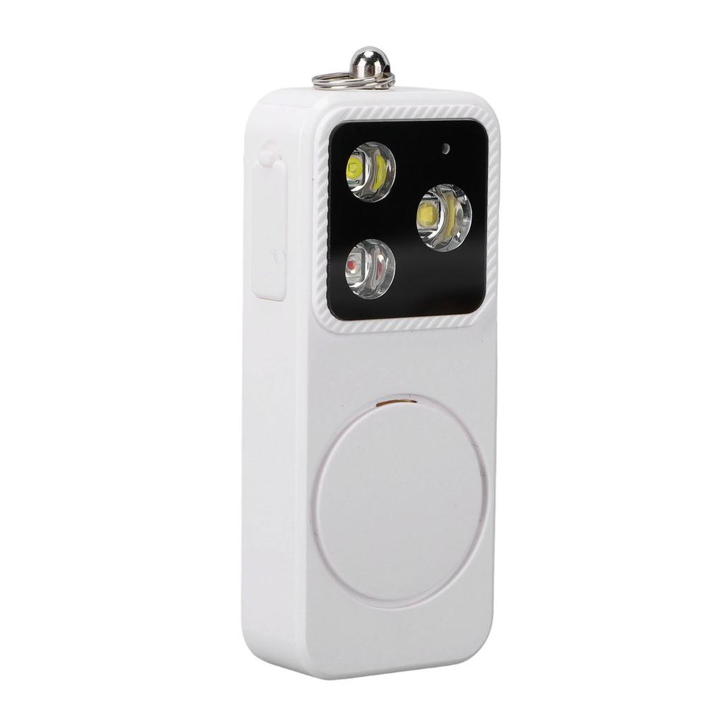 Alarm Light for Women 4 Lighting Modes USB Rechargeable Keychain Siren Security LED Light for Emergency