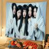 Kpop IILLIT Cartoon Tapestry Bohemian Wall Tapestries Mandala Home Decor