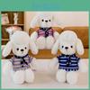 Adorable Plush Dog Toy With Scarf Charming Stuffed Animal For Kids Home Decor