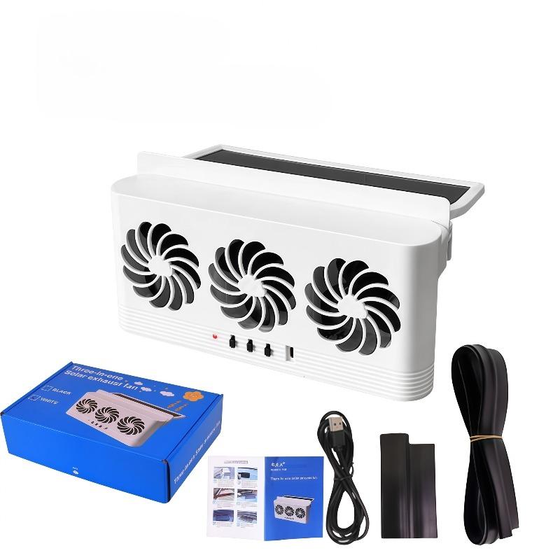 Window Car Solar Exhaust Fan Air Circulation Cooling Tool Exhaust Fan Cooling Interior Accessories