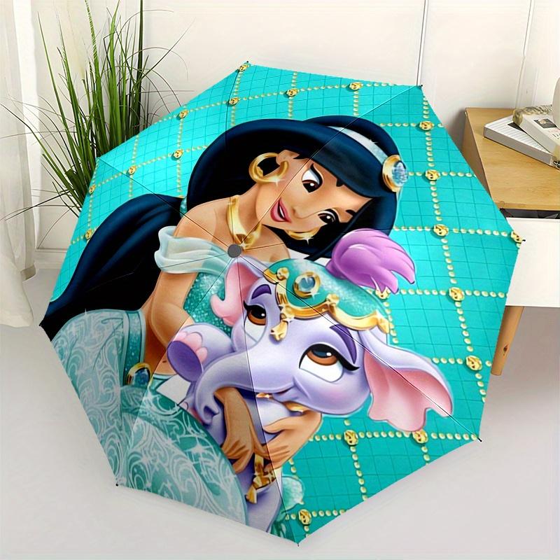 

Princess JasmineRajah Automatic Opening and Closing Umbrella, Compact Travel Umbrella, Lightweight and Portable, Suitable for Beach Commutin