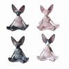 Meditazione Yoga Gatto Felice Bizzarro Buddha Sfinge Figurine Decorazione Artistica Scultura Statua da Giardino Esterno Artigianato Decorazione Casa