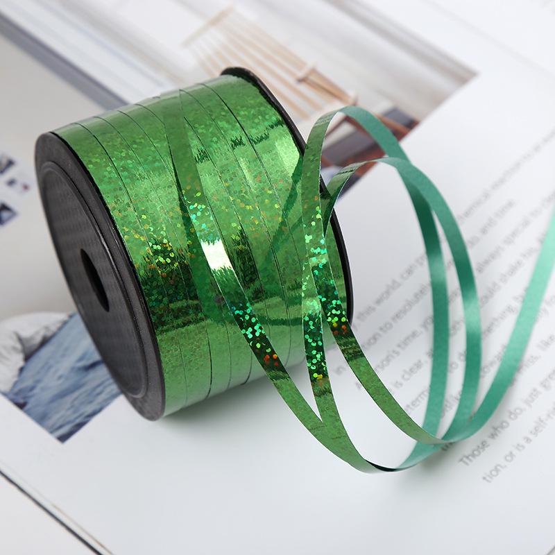 100-Yard Multicolor Laser Ribbon for Balloon Tying and Gift Wrapping