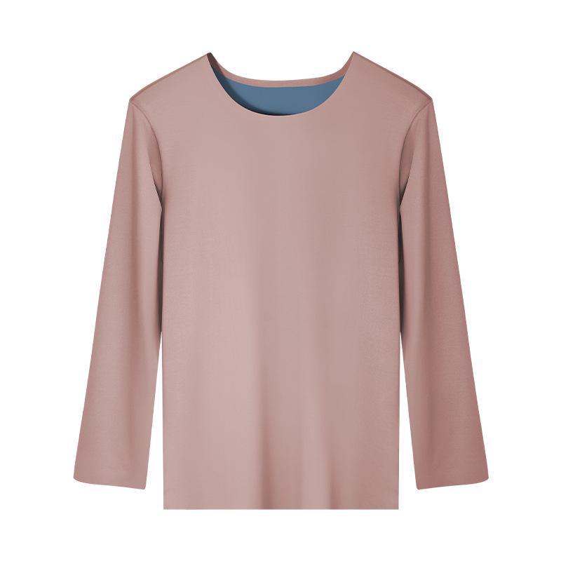 Men's Seamless Thermal Long-Sleeve Shirt for Autumn & Winter