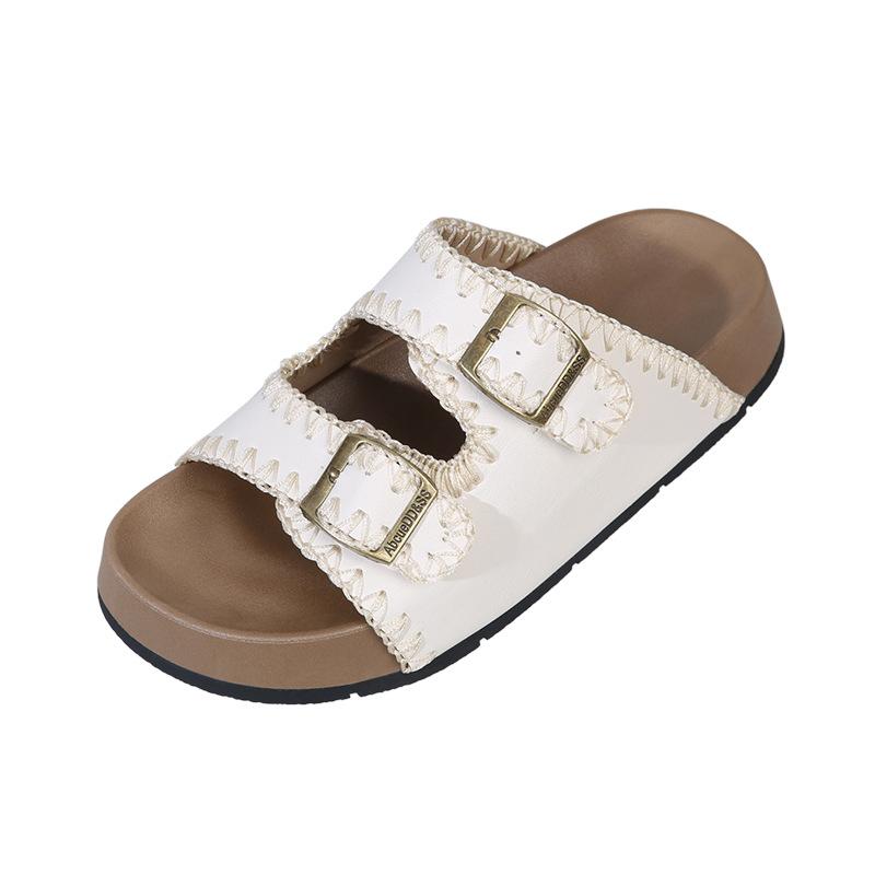 Comfortable platform slippers 22 summer new outer wear Boken shoes heightened non-slip one-word slippers 35