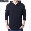 JEEP SPIRIT Men's Fleece-Lined Hooded Pullover Sweater, Plus Size, Warm Knitwear 2022