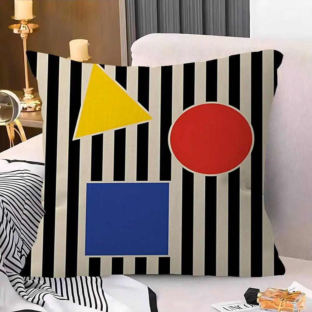 Heimdeko Geometrisches Abstraktes Muster Dekorative Kissenbezüge Muster Kissenbezug Geeignet für Sofa Schlafzimmer Auto Kissenbezug