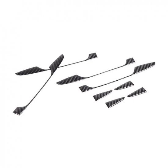 Soft Carbon Fiber Exterior Door Handle Trim Sticker For Subaru Forester SK 19-24