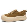 Ugly cute big head bread shoes autumn new thick-soled heightening matte leather casual sports shoes