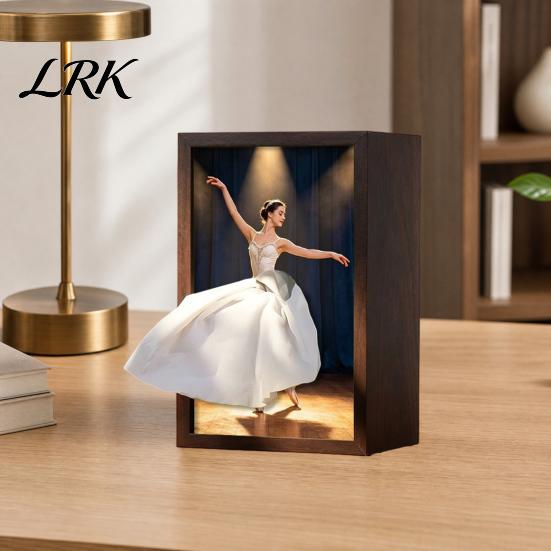 Elegant Tissue Box for Home Walnut Wood Box, with Artistic Ballet Dancer Skirt Design, Design Multipurpose Paper Towel Holder Decor Entryway