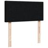 Vidaxl Continental Bed with Mattress, Black, Fabric 90X190 Cm