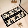 Diatom mud bathroom water absorption premium bathroom semi-circular foot pad leave-in dirt-resistant carpet