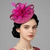 Popular Fashion Feather Head Flower Top Hat Feather Flower Party Headgear European and American Banquet Headgear Directly from the Manufacturer