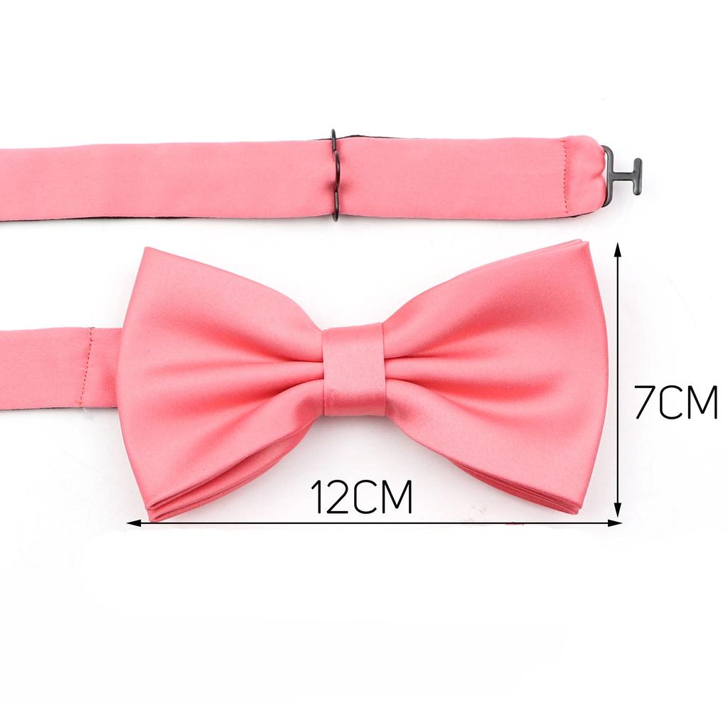 Einfarbiges Herren-Fliege-Taschentuch-Manschettenknopf-Set aus Polyester, Schmetterling, Hochzeit, Party, Abendessen, Zubehör