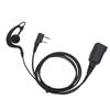 G Shape Earpiece Headset Fit for Kenwood TK 2100 TK 3207 2 Way Radio Earpiece with Push to Talk Key Mic 2 Pin