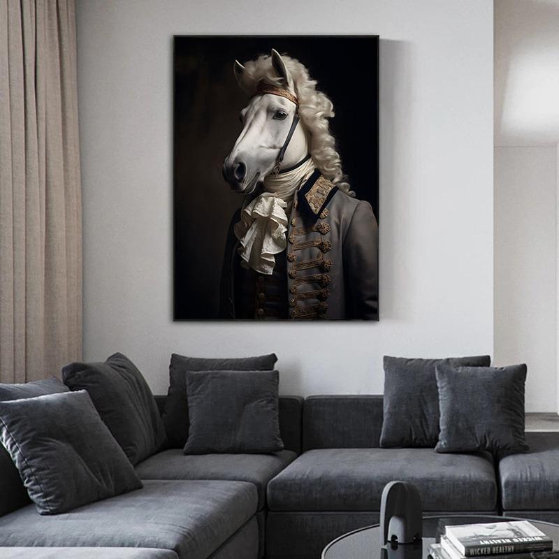 Aristocrat Tiere Porträt Poster und Drucke Vintage Kunst Leinwand Malerei Wand Kunst Bilder für Wohnzimmer Wohnkultur