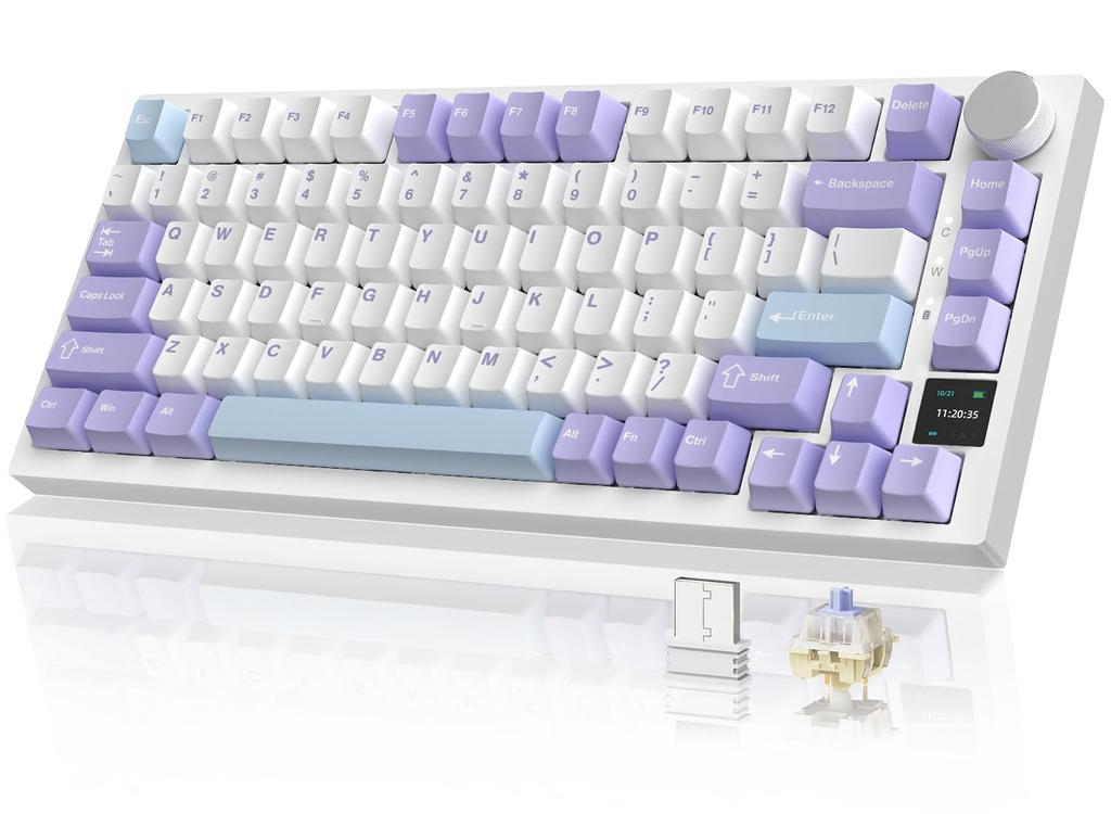 ATTACK SHARK X AJAZZ AK820PRO Tenkeyless Mechanical 82 Keys 3 USB TFT ANSI TKL Gaming Linear Hot Internal CNC Volume Control RGB Technical Standards