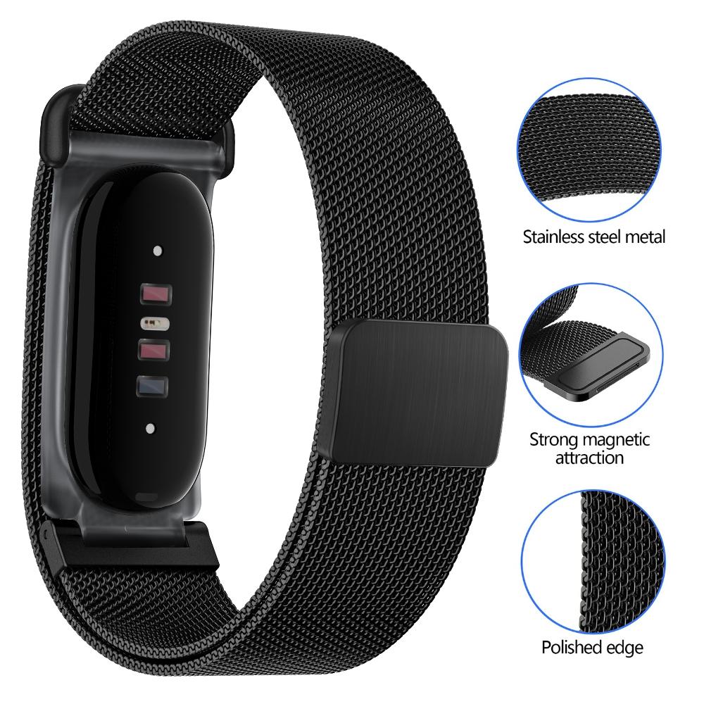 Luxury For Google Fitbit Air Milanese Loops Magnetic Band Breathable Quick Release Wristwatch Stainless Steel Watch Bracelet Wristband for Men Women