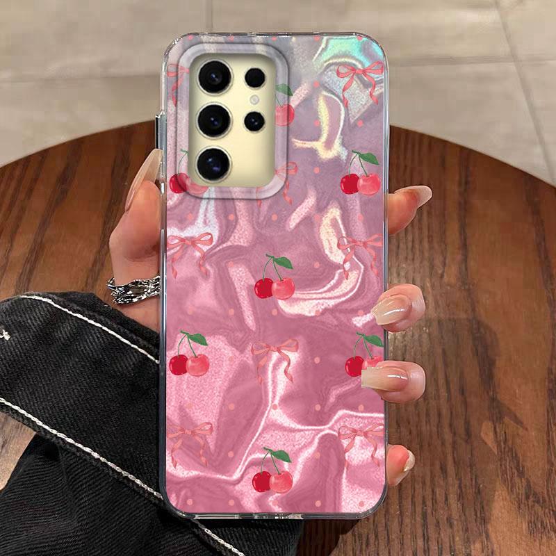 Case For Samsung Galaxy  A56 S24 S25 Plus Ultra A15 A25 A55 A35 A16 A26 A36 Phone Cover Gradient Color Cat Leopard Print Bumper