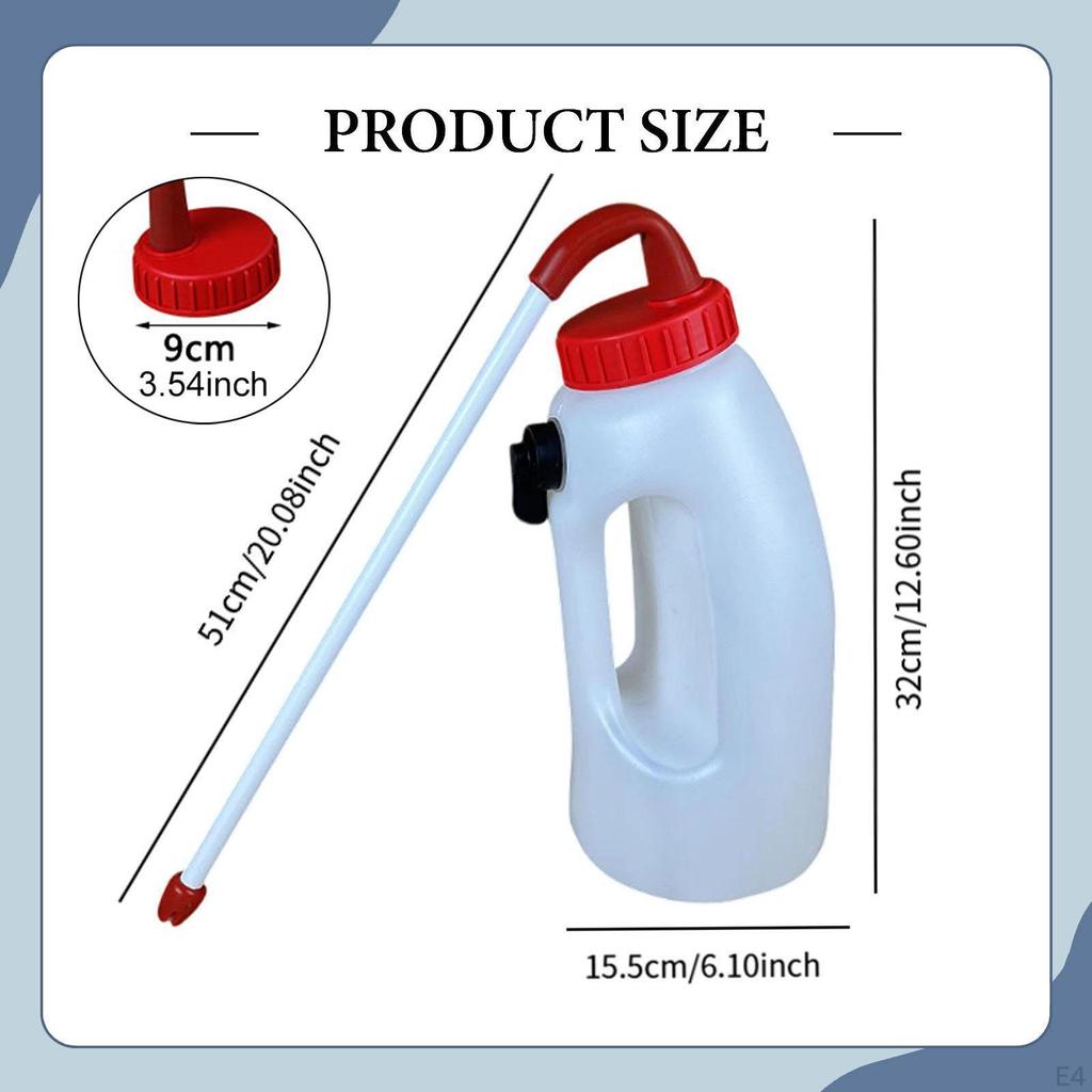 Calf Feeder Bottle Cow Milk with Handle for Farm Animal Nursing