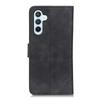 KHAZNEH For Samsung Galaxy S25 FE Case PU Leather Retro Texture Phone Cover