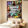 Grand Theft Auto Wall Tapestry Aesthetic Wall Hanging Printed Fabric Blanket Decorative Tapestries For Bedroom Living Room Home Decor