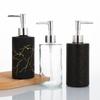 OIMG Marble Pattern Glass Soap Dispenser