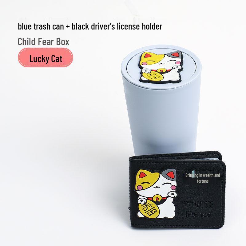 Mini Car Trash Can & Cup Holder – Cute & Creative Interior Storage