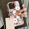 HOT Luxury Retro Flowers Lichee Leather Pattern Phone Case For iPhone 17 16e 16 15 14 13 12 11 Air Pro Max Plus X XR XSMax