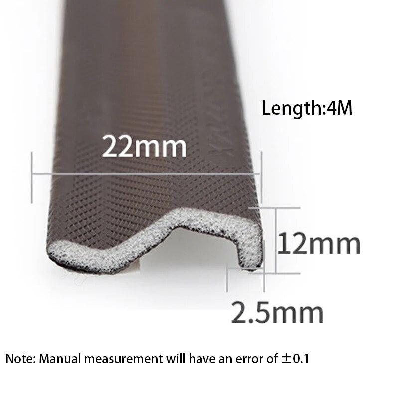 1 Piece Plastic Steel Aluminum Alloy Casement Window Self-Adhesive Sealing Strip Sound Proofing Windows Aluminum Doors Handwork