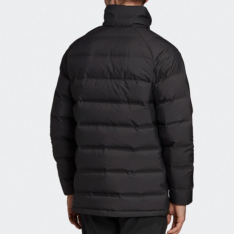 Adidas Męska kurtka puchowa Helionic ze stójką, odzież wierzchnia, czarna FT2528