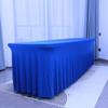 Solid Color Table Skirt Soft Table Cover Party Supplies Elastic Table Cloth  Wedding
