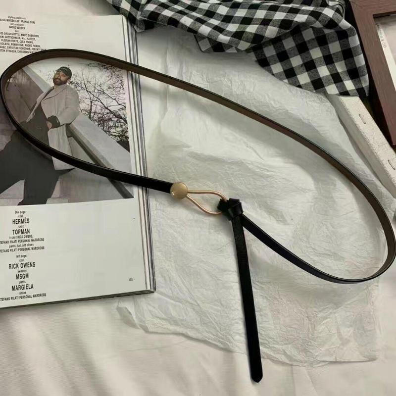 Lærbelter for kvinner Belte Gullspenne Damebelter Svart Brunt Fritidsbelter for Dame Fest Klubb Kjole