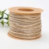 10M/Roll Diy Craft Gift Packaging Ribbon Retro Jute Linen Satin Lace Countryside Wedding Party Decoration Christmas
