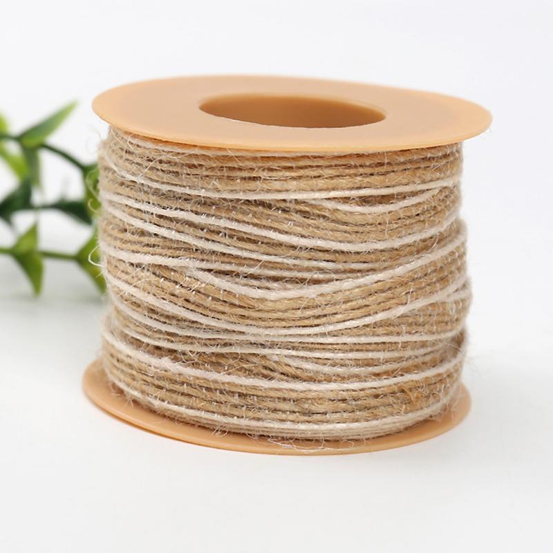 10M/Rolle DIY Basteln Geschenkverpackungsband Retro Jute Leinen Satin Spitze Landhochzeit Partydekoration Weihnachten