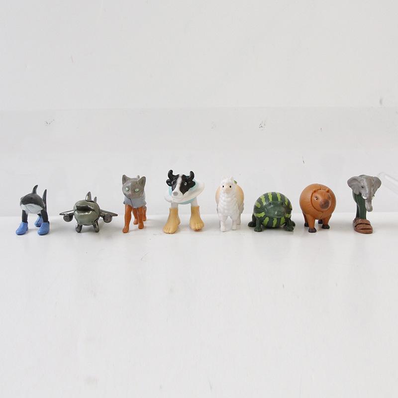 New Italian Brainrot Tung Sahur Figure Toy Wooden Stick Man Shark PVC Model Action Figures Giving Game Fans Birthday Gifts