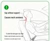Doppelkern-Auto-Nackenschutz-Kissen für den Fahrersitz