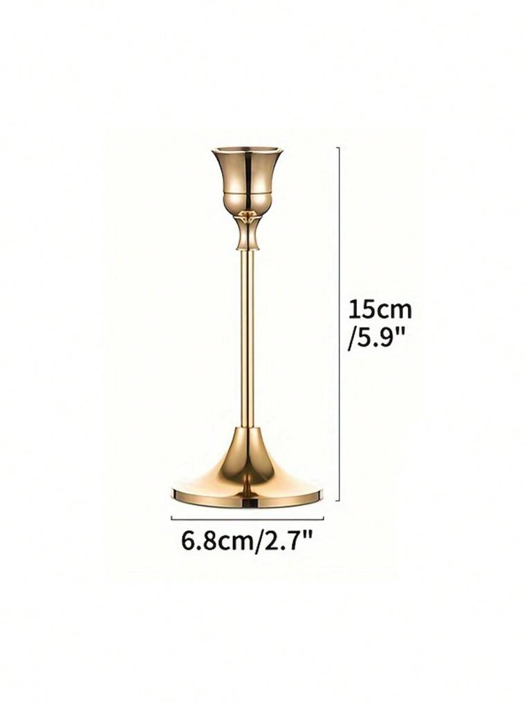 1pcs Vintage Modern Decorative Centerpiece Candlestick For Fireplace, Wedding, Party, Housewarming Gift Gifts Birthday Graduation