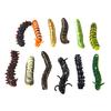 Set mit 12 Stück Gemischte Plastik Lebendige Wurmmodelle Bunte Lustige Rollenspiel Streichspielzeuge